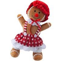 VFM e-Store Christmas Gingerbread Woman Decoration 36cm x 25cm Red X 1 | Size: 36 cm x 25 cm