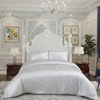 GAVENO CAVAILIA Heidi Jacquard Luxury Duvet Cover Set in Silver | Size: Double