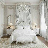 GAVENO CAVAILIA Jaelynn Jacquard Royal Duvet Cover Set in Cream | Size: Single