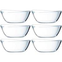 Cristal d'Arques Coupelle Glass Dessert Bowls - Set of 6 in Clear