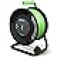 Desiretech 25 Metre - Heavy-Duty Portable Cable Reel Extension Lead - 4 Sockets in Bright Green