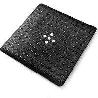 Keplin Non-Slip Shower Mat, For Shower Runner & Bathroom Tub, Square, 54x54cm in Black | Size: 600mm