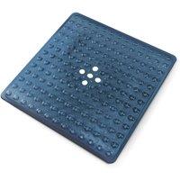 Keplin Non-Slip Shower Mat, For Shower Runner & Bathroom Tub, Square, 54x54cm in Dark Blue | Size: 600mm