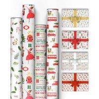 Kraft & Co 4 pack 69cm x 8M Gift Wrapping Paper, for Gift Arts & Crafts (Fun)