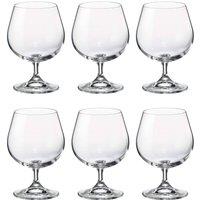 simpa Bohemia Crystal Colibri Cognac Brandy Glasses 400ml - Set of 6 in Clear
