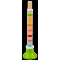 Bigjigs Toys Wooden Green Trumpet - Children's Musical Instrument Toys