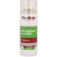 Plastikote Trade Repositional Spray Adhesive 400Ml in Clear