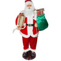 VFM e-Store Dancing Father Christmas Decoration, Singing Santa Claus Figure 1. 5M in Red
