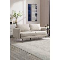 More4Homes Sofia 3 Seater Fabric Sofa in Beige