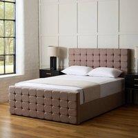PARADISE BEDS LTD Classic Ottoman Double Bed Set in Taupe