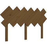 Berkfield Home Bed Headboard Honey Brown 132x3x81 cm Solid Wood Pine | Size: 132 x 3 x 81 cm