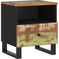 Berkfield Home Bedside Cabinet Solid Wood Reclaimed&Engineered Wood
