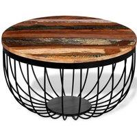 Berkfield Home Coffee Table Solid Reclaimed Wood