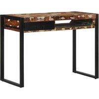 Berkfield Home Desk Multicolour 100x50x75 cm Solid Wood Reclaimed | Size: 100 x 50 x 75 cm
