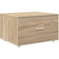 Berkfield Home Drawer Cabinet Sonoma oak Chipboard Medium Drawer Cabinet in Light Brown