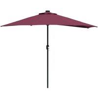 Berkfield Home Garden Parasol Bordeaux red Standard Fabric