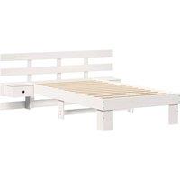 Berkfield Home with Drawer White 100 x 200 cm Solid pine wood