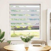 Berkfield Home Zebra Blind White 95x100 cm Fabric Width 90.9 cm Polyester