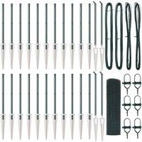 Berkfield Home Welded Wire Fence with 13 Spike Posts Green 0.8x50 m Steel