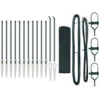 Berkfield Home Welded Wire Fence with 13 Spike Posts Green 0.6x25 m Steel