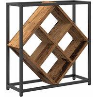 Berkfield Home Wine Rack Old Wood 51x18x52, 5 cm Engineered Wood in Brown