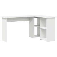 Berkfield Home White Computer Desk White Engineered wood Medium Computer Desk