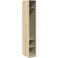Berkfield Home Wardrobe Sonoma Oak 30x50x200 cm Engineered Wood in Tan | Size: 30 x 50 x 200 cm