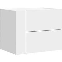 Berkfield Home Wall-mounted Bedside Cabinet White 45x30x35 cm | Size: 45 x 30 x 35 cm