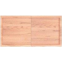 Berkfield Home Wall Shelf Light Brown 120x60x(2-4) cm Treated Solid Wood Oak