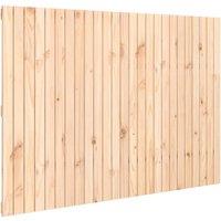 Berkfield Home Wall Headboard 159.5x3x110 cm Solid Wood Pine in Natural
