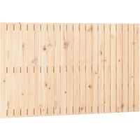 Berkfield Home Wall Headboard 140x3x90 cm Solid Wood Pine in Light Tan | Size: 140 x 3 x 90 cm