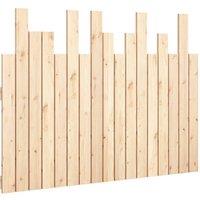 Berkfield Home Wall Headboard 108x3x80 cm Solid Wood Pine in Light Tan | Size: 108 x 3 x 80 cm