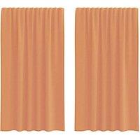 Berkfield Home Voile Curtains with Rod Pockets 2 pcs Terracotta