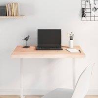 Berkfield Home Table Top 80x60x(2-4) cm Untreated Solid Wood Live Edge in Light Tan