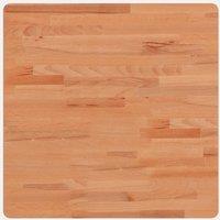 Berkfield Home Table Top 60x60x1.5 cm Square Solid Wood Beech in Light Brown