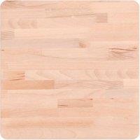 Berkfield Home Table Top 40x40x2.5 cm Square Solid Wood Beech in Light Tan