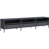 Berkfield Home TV Cabinet Anthracite 202x39x43.5 cm Cold-rolled Steel in Dark Grey
