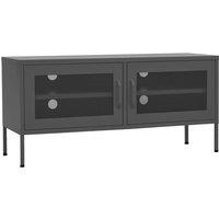 Berkfield Home TV Cabinet Anthracite 105x35x50 cm Steel in Dark Grey | Size: 105 x 35 x 50 cm