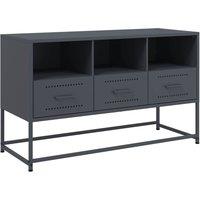 Berkfield Home TV Cabinet Anthracite 100.5x39x60.5 cm Steel in Dark Grey