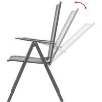 Berkfield Home Stackable Garden Chairs 2 pcs Steel Grey in Dark Grey