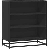 Berkfield Home Sideboard Black 68x35x76 cm Engineered Wood & Metal | Size: 68 x 35 x 76 cm