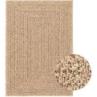 Berkfield Home Rug 160x230 cm Jute Look Indoor & Outdoor in Tan | Size: 100 cm diameter
