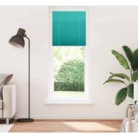 Berkfield Home Pleated Blind Petrol Green 80x200 cm Fabric Width 79.4 cm Polyester in Teal