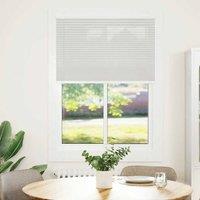 Berkfield Home Pleated Blind Light Grey 100x150 cm Fabric Width 99.4 cm Polyester