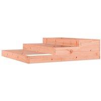 Berkfield Home Planter 107x107x27 cm Solid Wood Douglas in Light Tan | Size: 107 x 107 x 27 cm