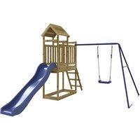 Berkfield Home Outdoor Playset Impregnated Wood Pine in Brown