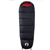 Berkfield Home Mummy Sleeping Bag for Adults Camping 3 Seasons in Black