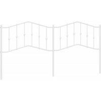 Berkfield Home Metal Headboard White 200 cm
