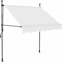 Berkfield Home Manual Retractable Awning with LED 200 cm Cream