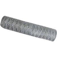 Berkfield Home Hexagonal Fence 0.6x25 m Galvanised Steel in Silver